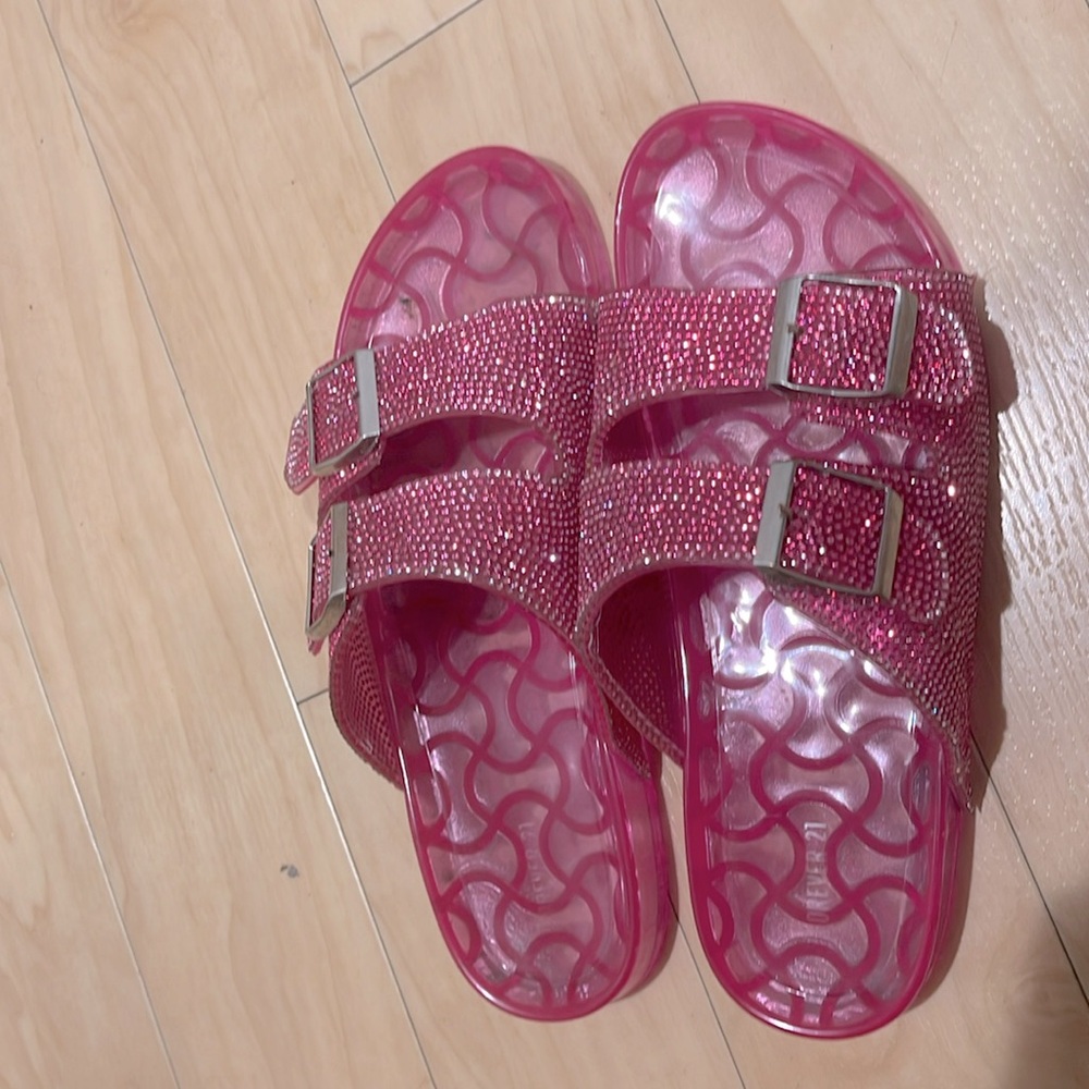 Pink bling slipper